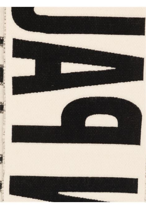 jpg logo scarf unisex ecru and black JEAN PAUL GAULTIER | 25/03-U-AC016-W0260300